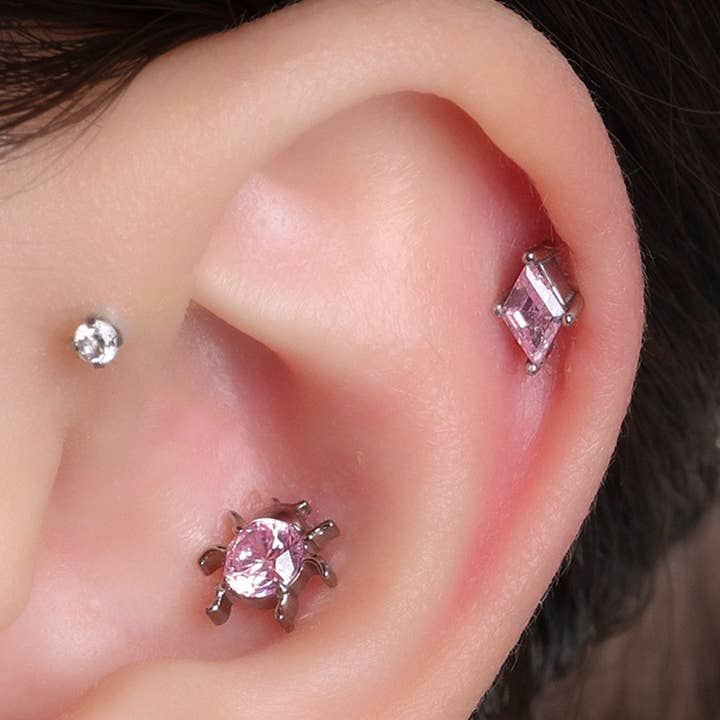 oumo jewelry - Wholesale Stud/Post Earrings - Titanium Ladybug Stud11