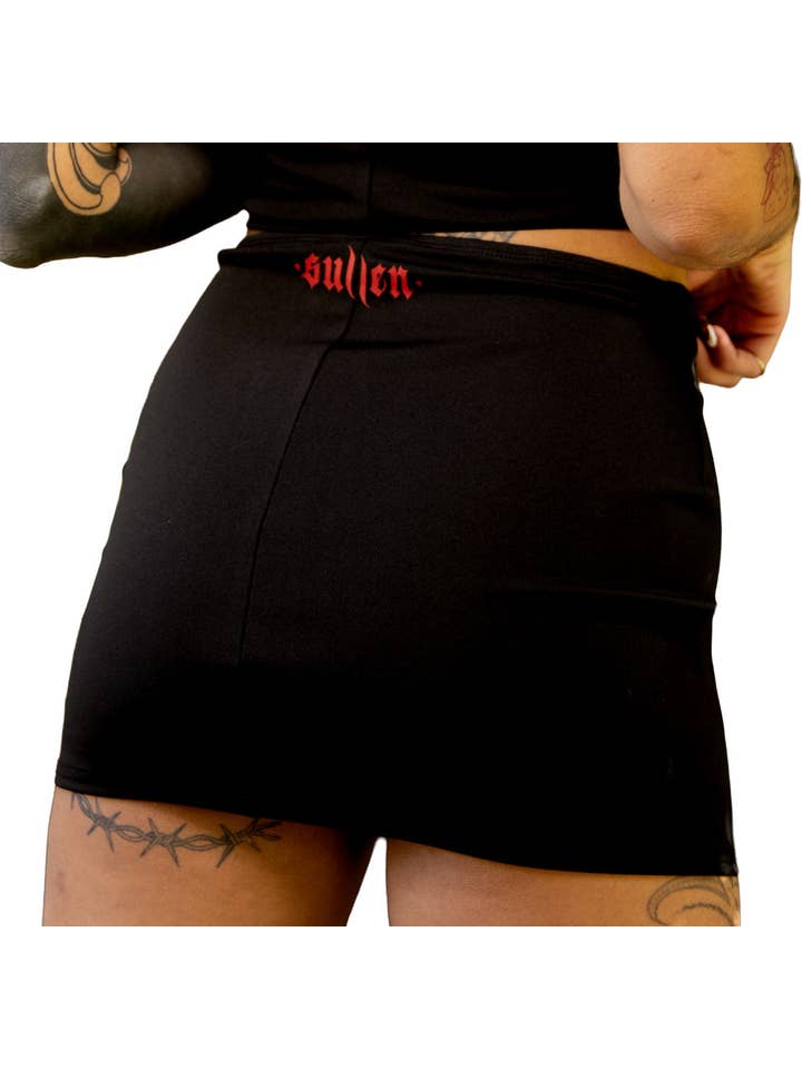 Black Rose Mini Skirt for wholesale on Faire1