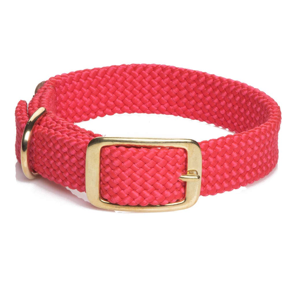 Mendota Pet - Wholesale Pet Collar - Dog - Double Braid Jr Collars - 9/16" width w/Brass Hardware0