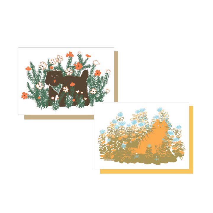 Ensemble de Cartes d'Enclos pour Mini Animaux de Compagnie de Jardin pour la vente par Smudge Ink