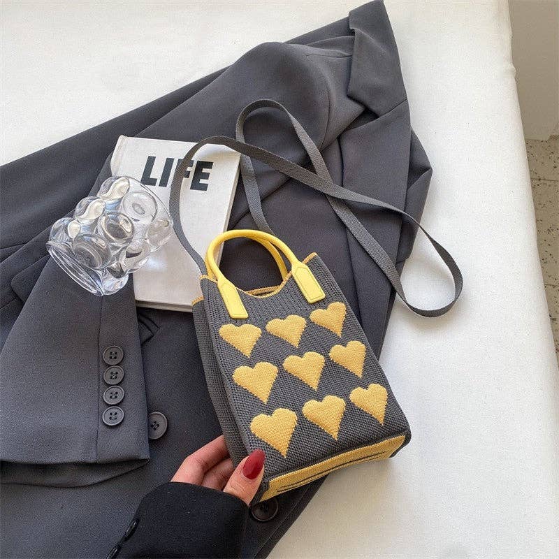 FurDecoration - Wholesale Crossbody Bag - Women's - Cute Mini Hearts Openning Mobile Phone Crossbody Bag Handbag4
