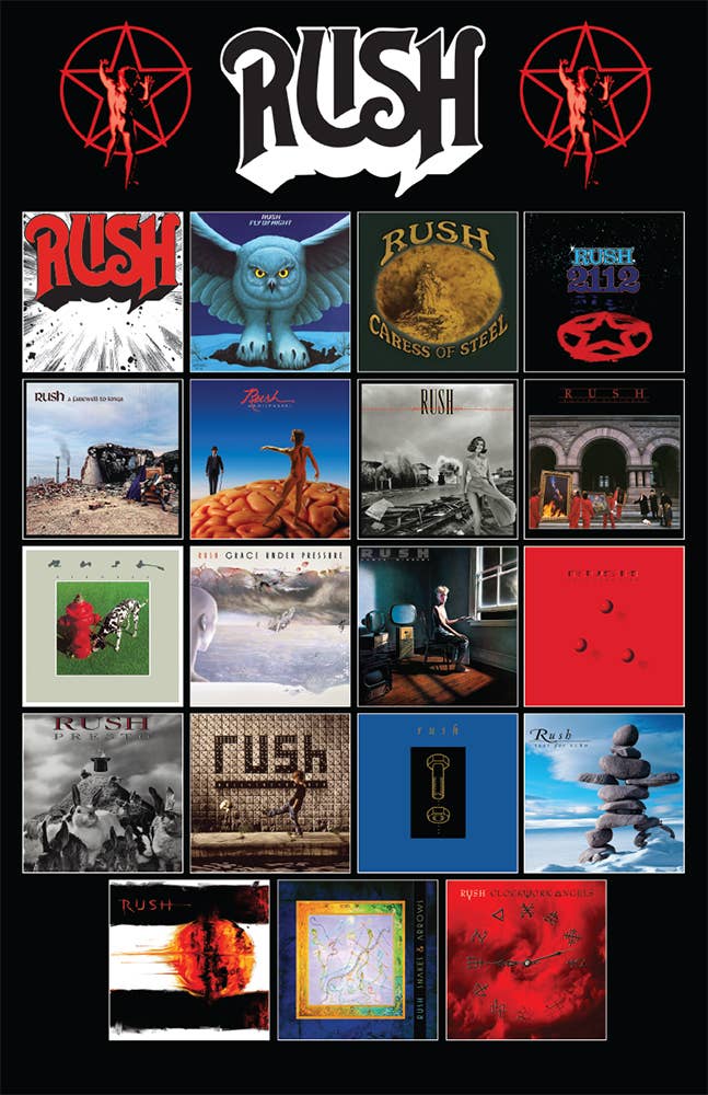 Pyramid America - Wholesale Poster - Rush - Album Covers 11x17 Bag and Boarded Poster0