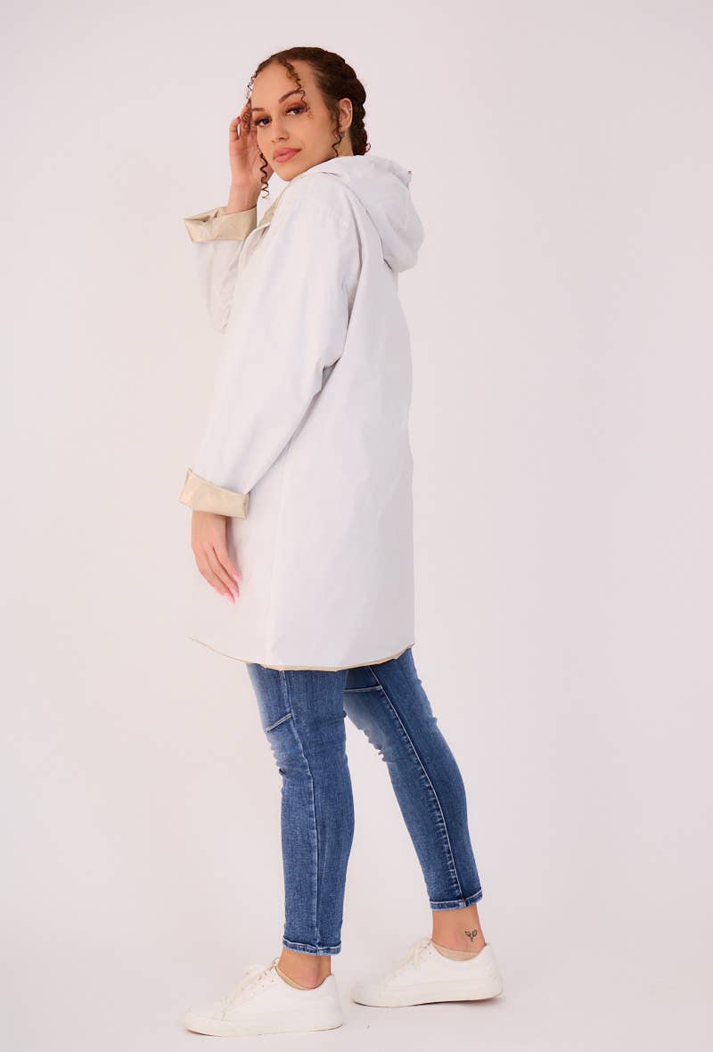 Escandelle Paris - Wholesale Parka - Women's - Mid-length reversible parka - Plus Sizes9