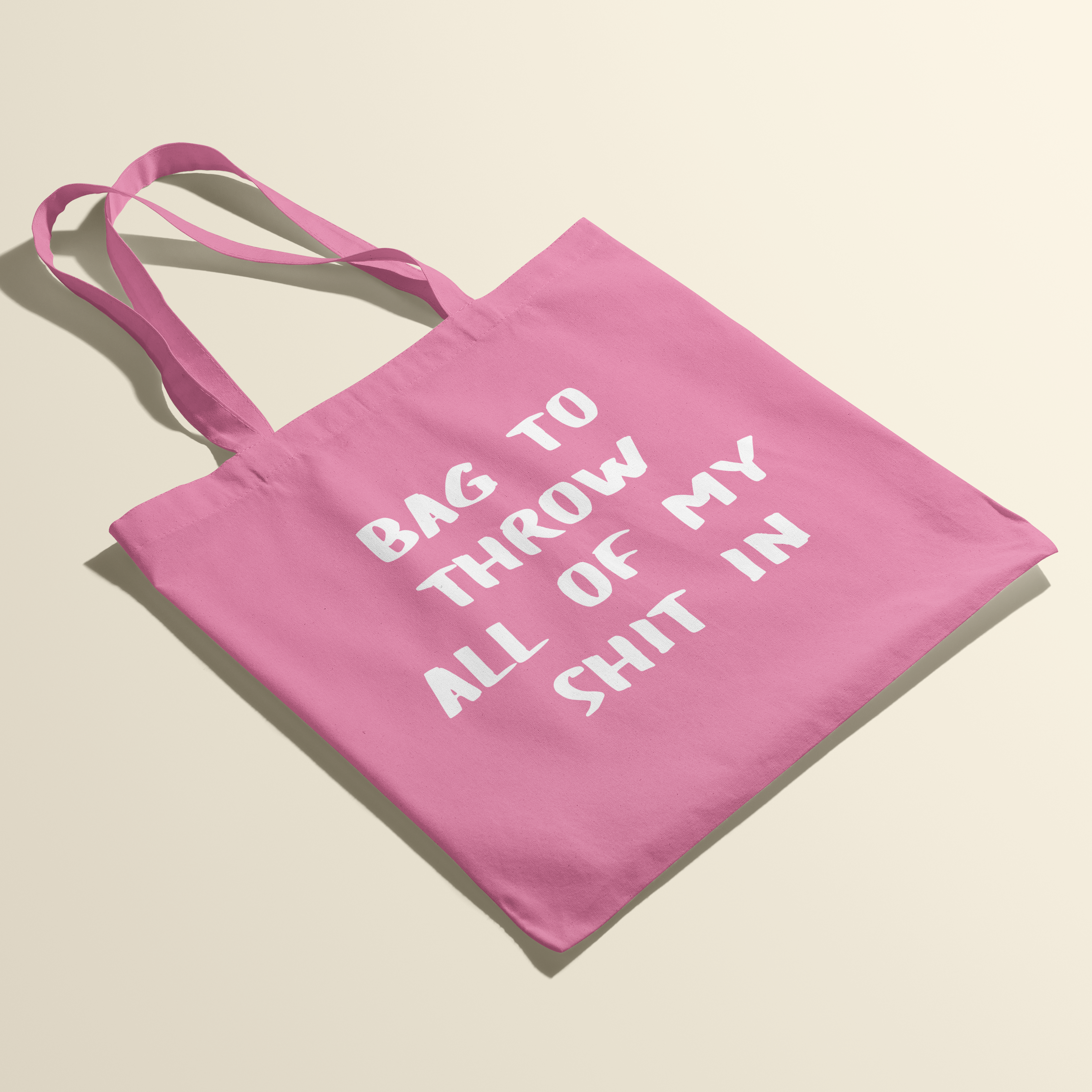Deadpixel - Wholesale Tote Bag - Women's - Totebag - Throw shit - Pink3