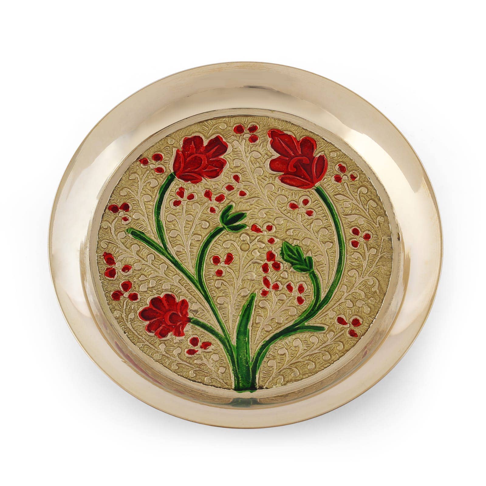 SAMA Homes - Wholesale Decorative Plate/Dish/Bowl - Meenakari Bhog Pooja Plate2