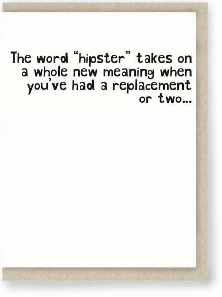 818: Hipster ... Funny Birthday / Funny Get Well for wholesale by Hit and Run Greetings