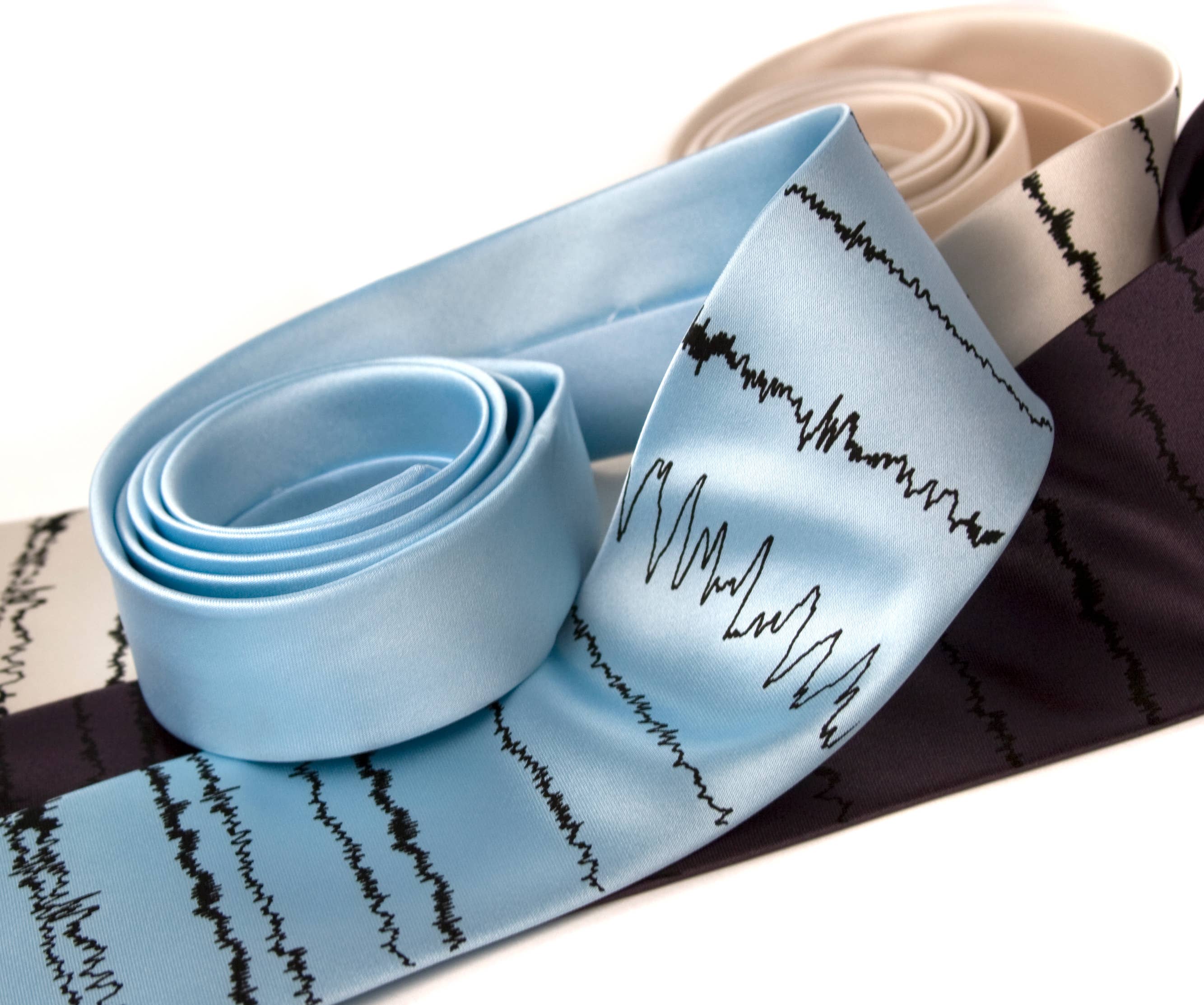 Cyberoptix Tie Lab - Wholesale Necktie - Men's - Brainwaves Silk Necktie, Insomnia3