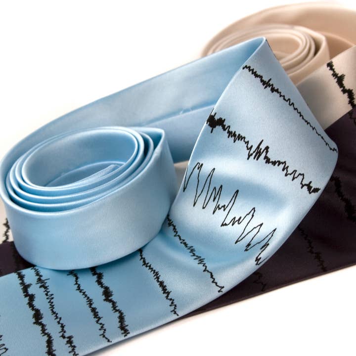 Cyberoptix Tie Lab - Wholesale Necktie - Men's - Brainwaves Silk Necktie, Insomnia3