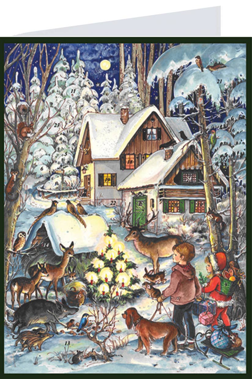 Richard Sellmer Verlag KG - Vendita all'ingrosso Calendario dell'avvento - 50 calendari dell’Avvento con cartoline in espositore POS9