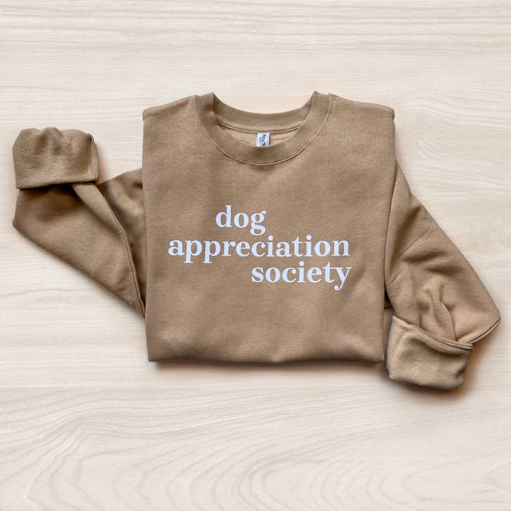 Dog Appreciation Society Sweatshirt for wholesale by Poppy & Lou