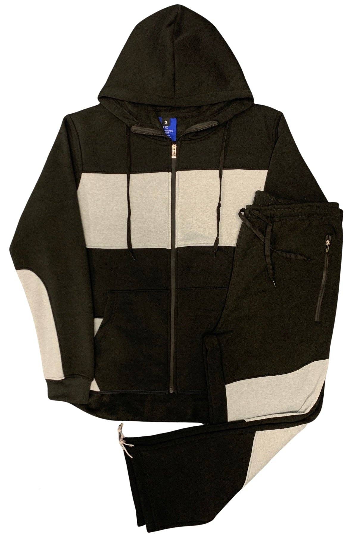 Royal Threads - Wholesale Tracksuit - Men's - Men’s Full Sweatsuit Cloud Fleece Sweat jacket with Warm winter Sweat pants Matching Suit Outfit0