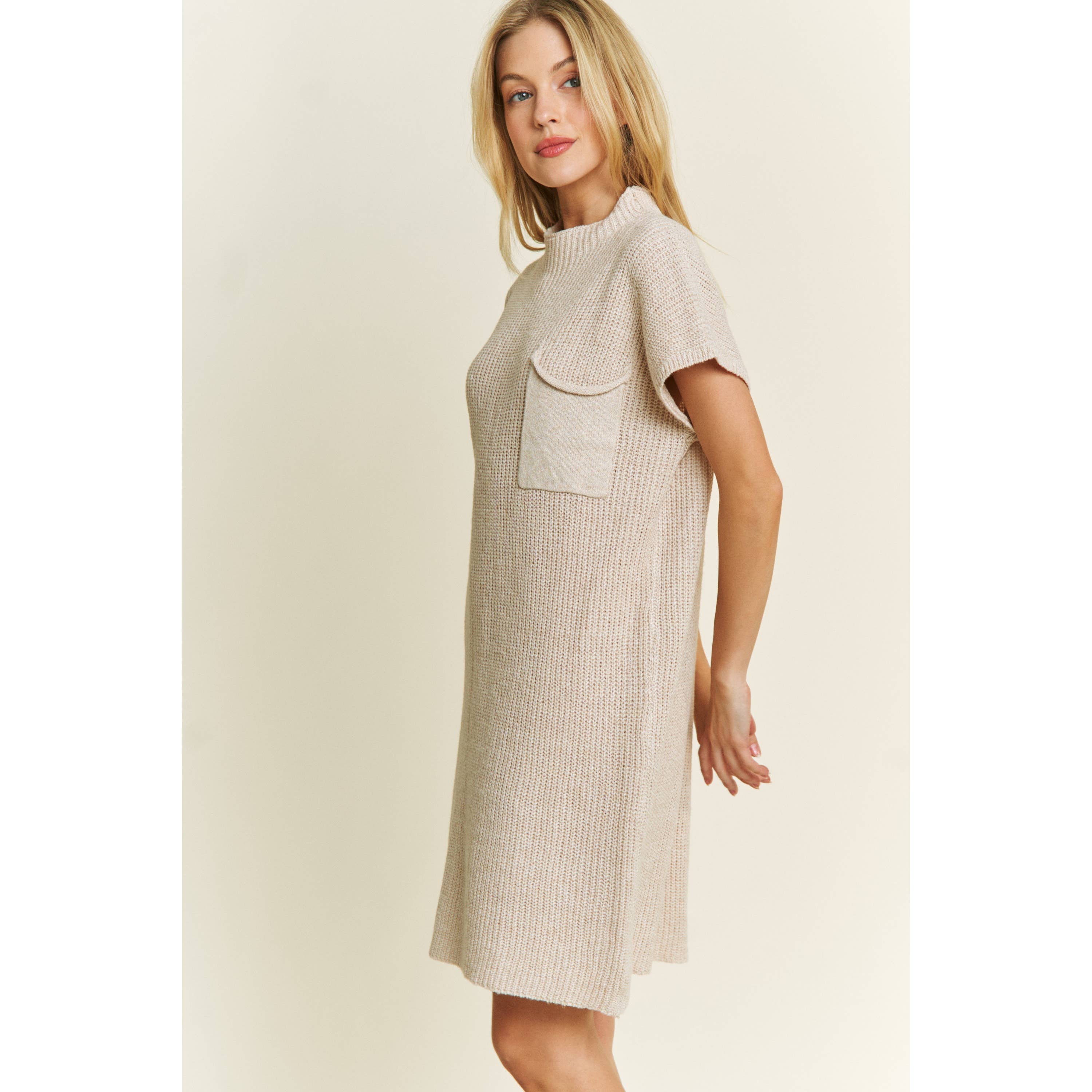 Sweet Generis - Venta al por mayor Vestido - Mujer - MINIVESTIDO CLÁSICO DE PUNTO TIPO SUÉTER CON HOMBROS DESCUBIERTOS64