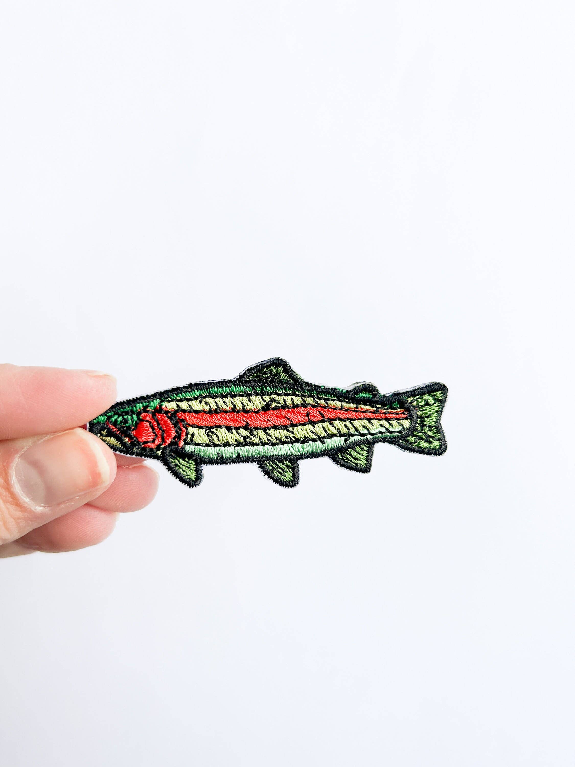 Field Trip Threads - Wholesale Patch - Trout Fish Multicolor Embroidered Iron On Sew On Patch