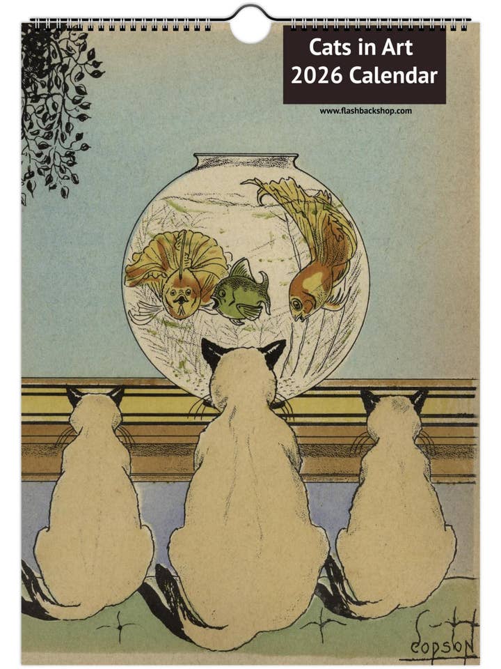 Cats Calendar 2026 for wholesale by Flashback Shop