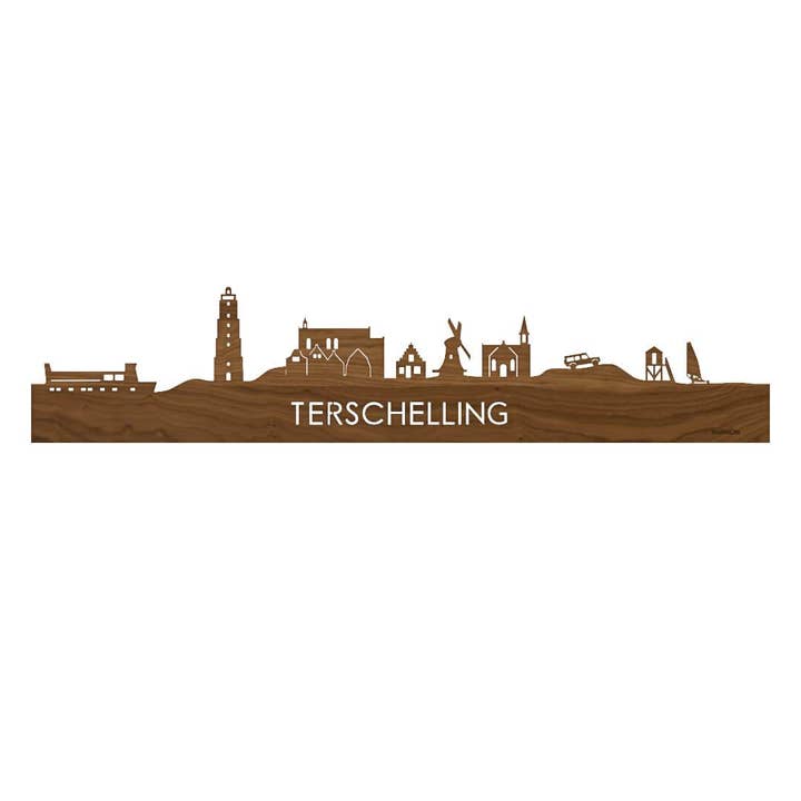 Skyline Terschelling Noten for engroshandel hos WoodWideCities