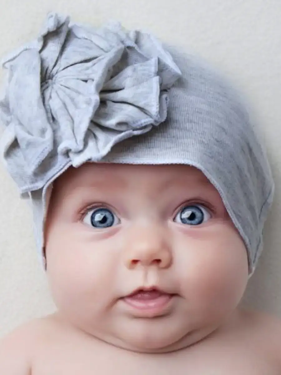 Woombie - Vendita all'ingrosso Cappello - Neonati - Cappelli a fiori in cotone e cappelli da baba, 5 colori5