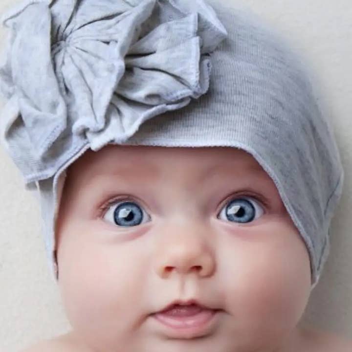 Woombie - Vendita all'ingrosso Cappello - Neonati - Cappelli a fiori in cotone e cappelli da baba, 5 colori5