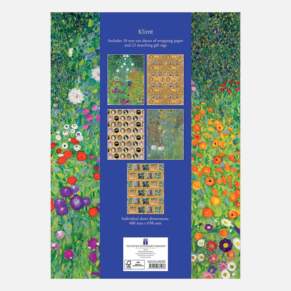 The Gifted Stationery Company - Wholesale Wrapping Paper Roll - Gift Wrap Collection - Klimt1
