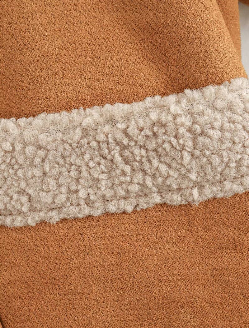 safistyle – wholesale Päls/fuskpäls - Dam – Överdimensionerad Faux Shearling fodrad kappa9