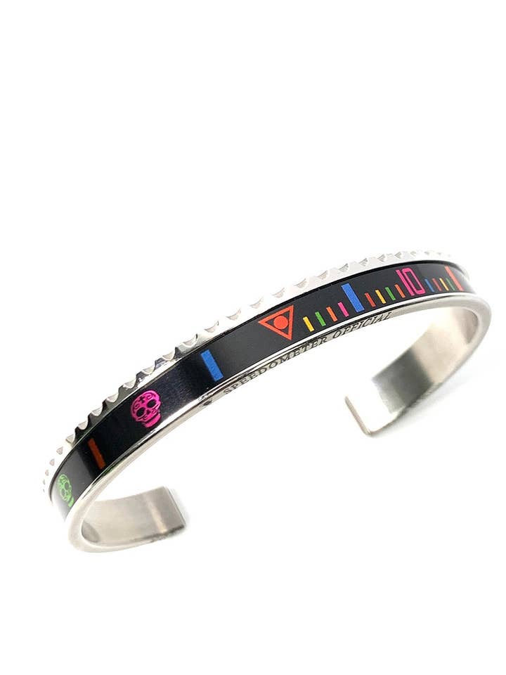 STEEL BRACELET SKULL MULTICOLOR for wholesale by Speedometer Official