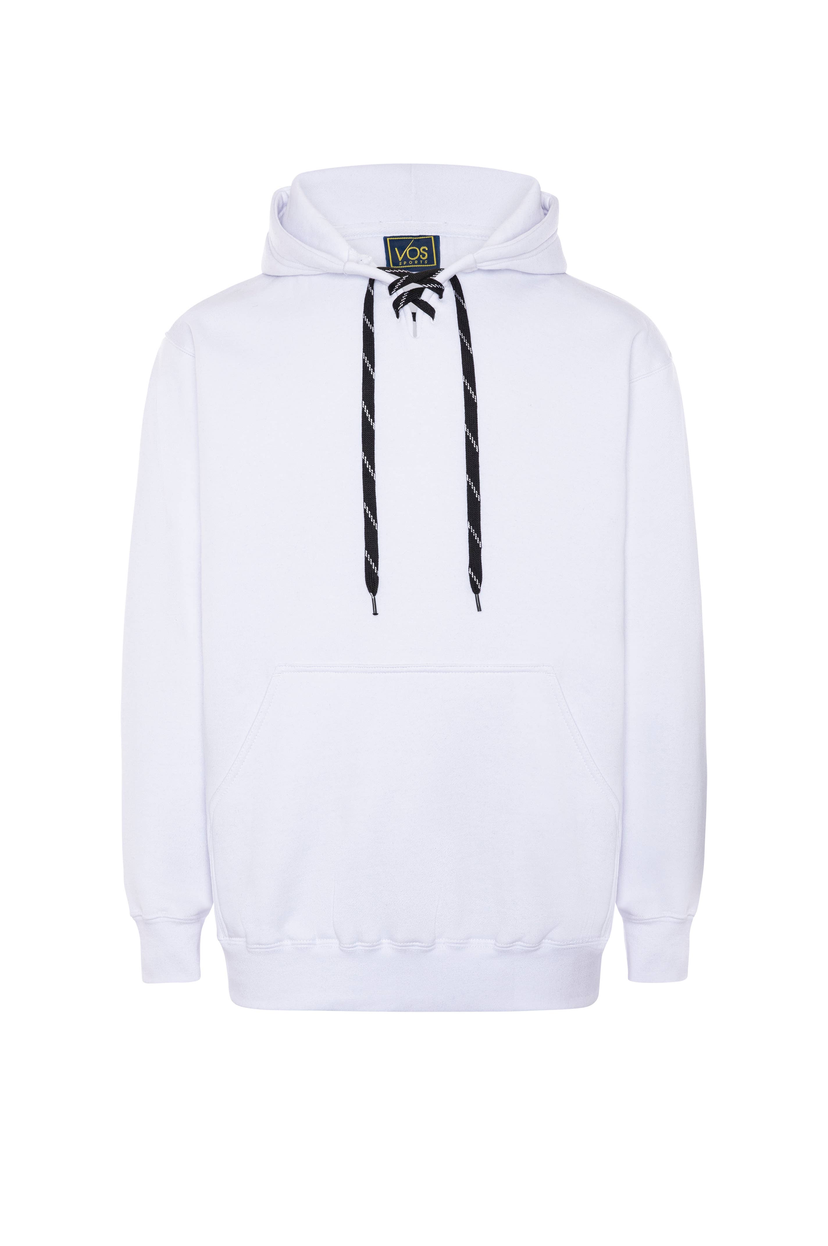 Vos Sports Inc. - Wholesale Hoodie - Unisex - 9801 12 oz. Unisex Hockey Style Hooded Pullover Sweatshirt with Laces12