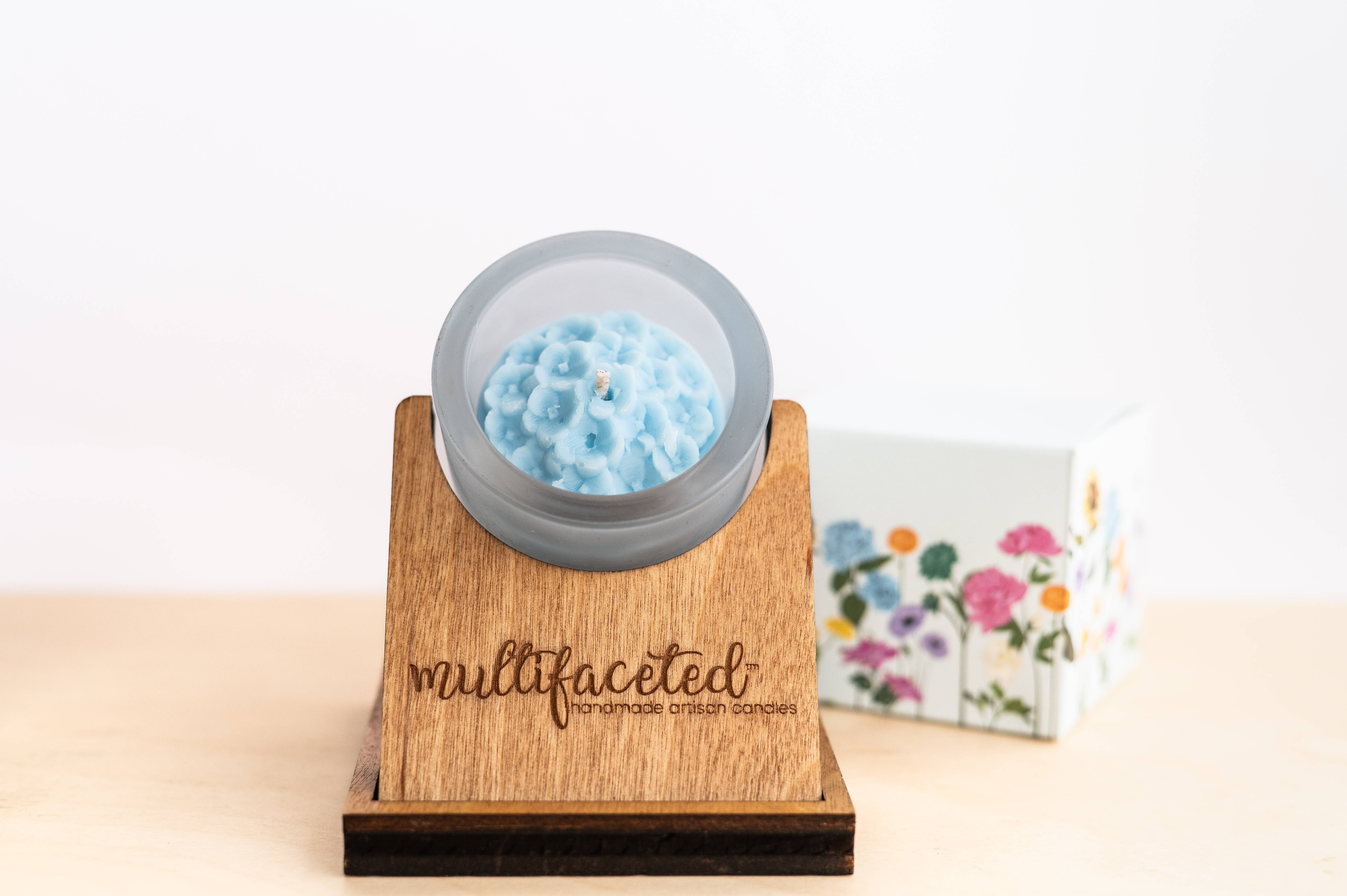 Multifaceted™ Artisan Candles - Wholesale Jar/Filled Candle - Hydrangea Flower Candle, Eco-Friendly Candle- multiple sizes2