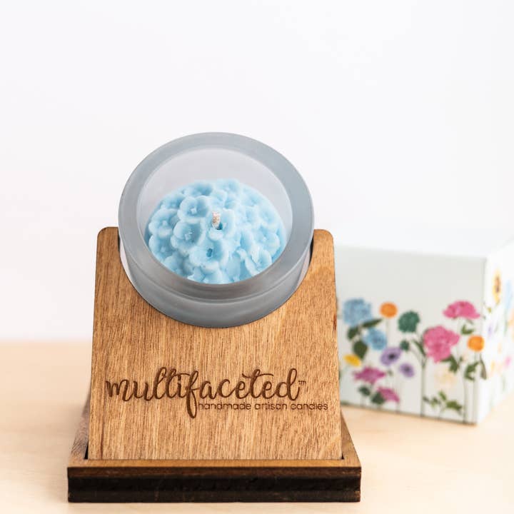 Multifaceted™ Artisan Candles - Wholesale Jar/Filled Candle - Hydrangea Flower Candle, Eco-Friendly Candle- multiple sizes2