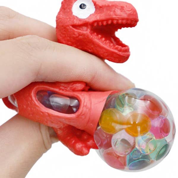 Assorted Googly Eye Dinosaur Soft Silicone Water Beads Squishy Toy for wholesale on Faire