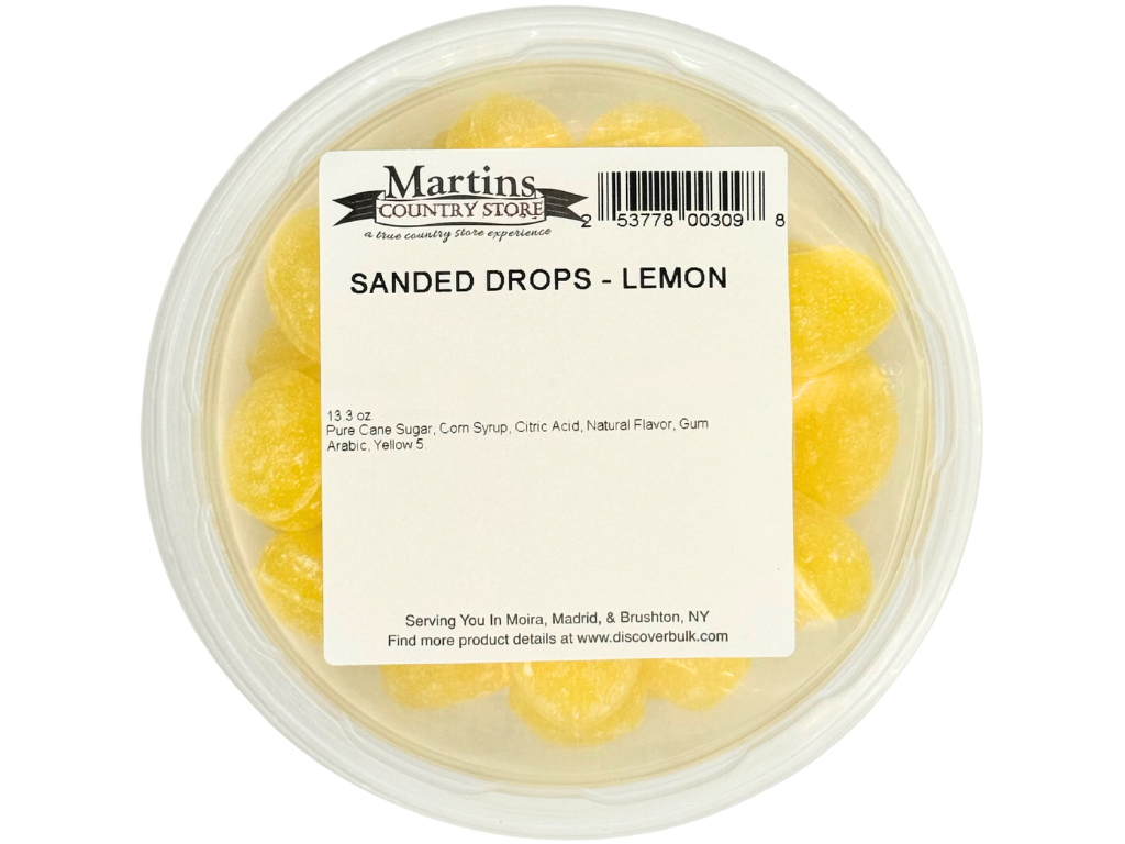 Martin's Country Store LLC - Wholesale Hard Candy - SANDED LEMON DROPS 13.3oz3
