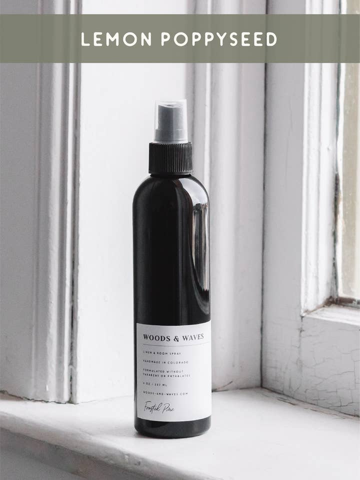 Lemon Poppyseed Room Spray for wholesale by Woods & Waves Home Essentials