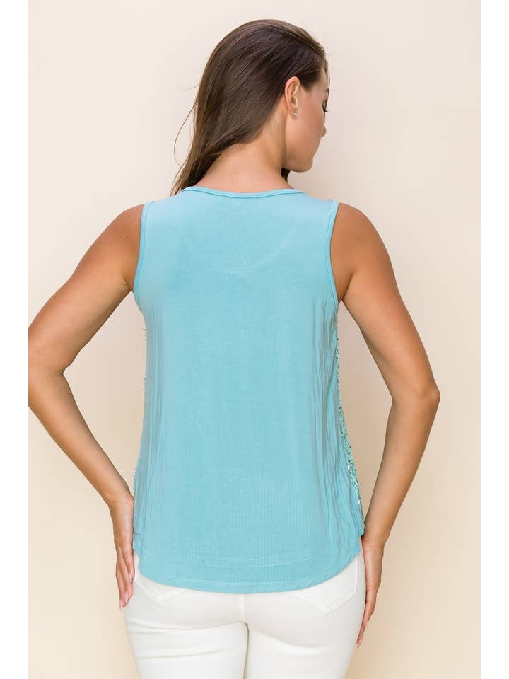 W.A.Y. --Wonderful And Young - Wholesale Tank Top - Women's - W.A.Y SEQUIN TANK TOP27