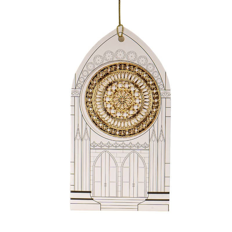 Pacific Trading - Wholesale Ornament - Assisi Cathedral Rose Window Christmas Ornament1