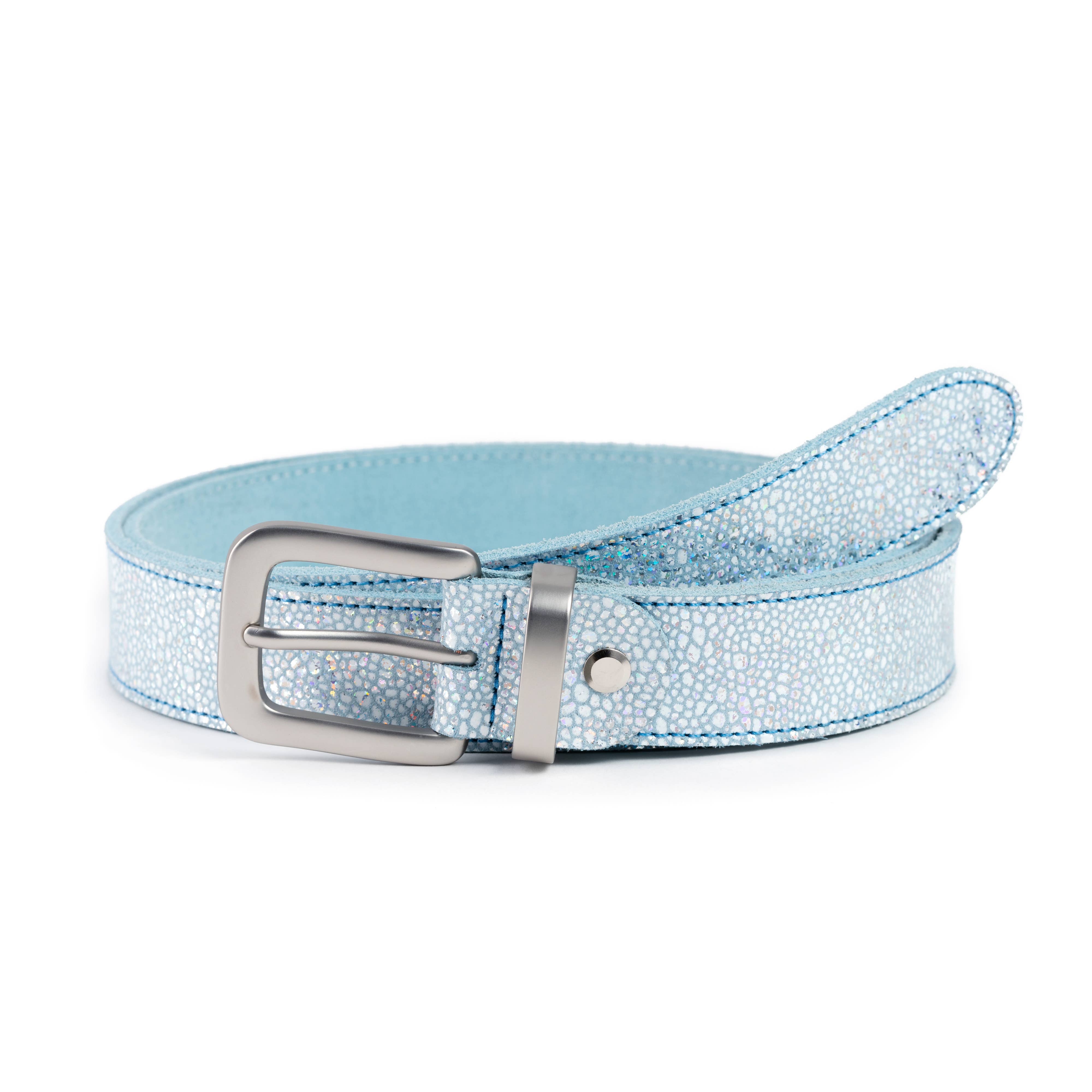 VALTICO - Vente Ceinture – femme - Ceinture en cuir fantaisie au design brillant et créatif2