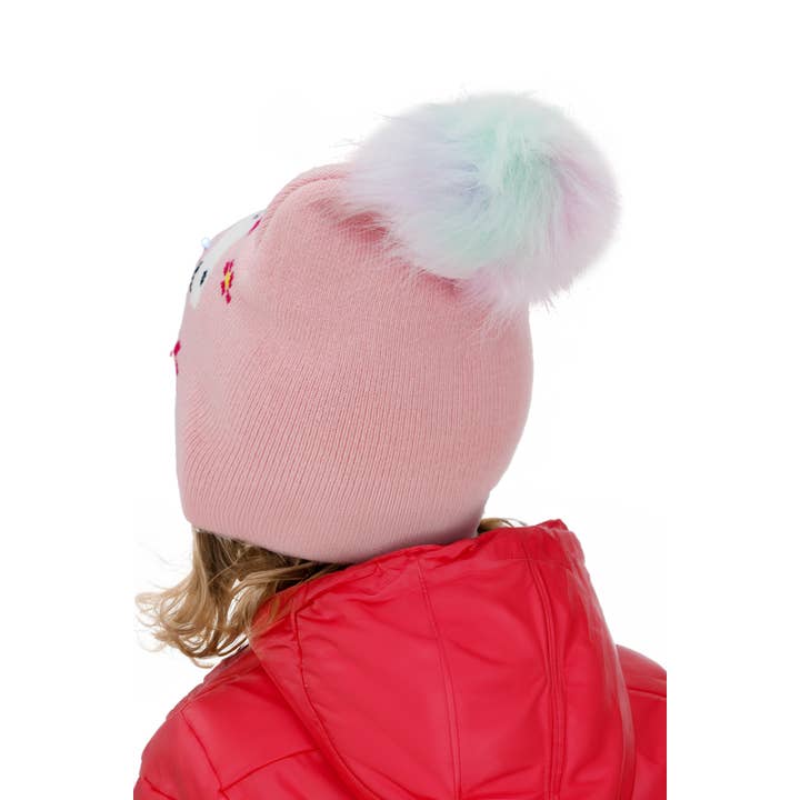 Cap Zone – wholesale Mössa - Barn – Little Girls Unicorn LED-upplyst kort mössa