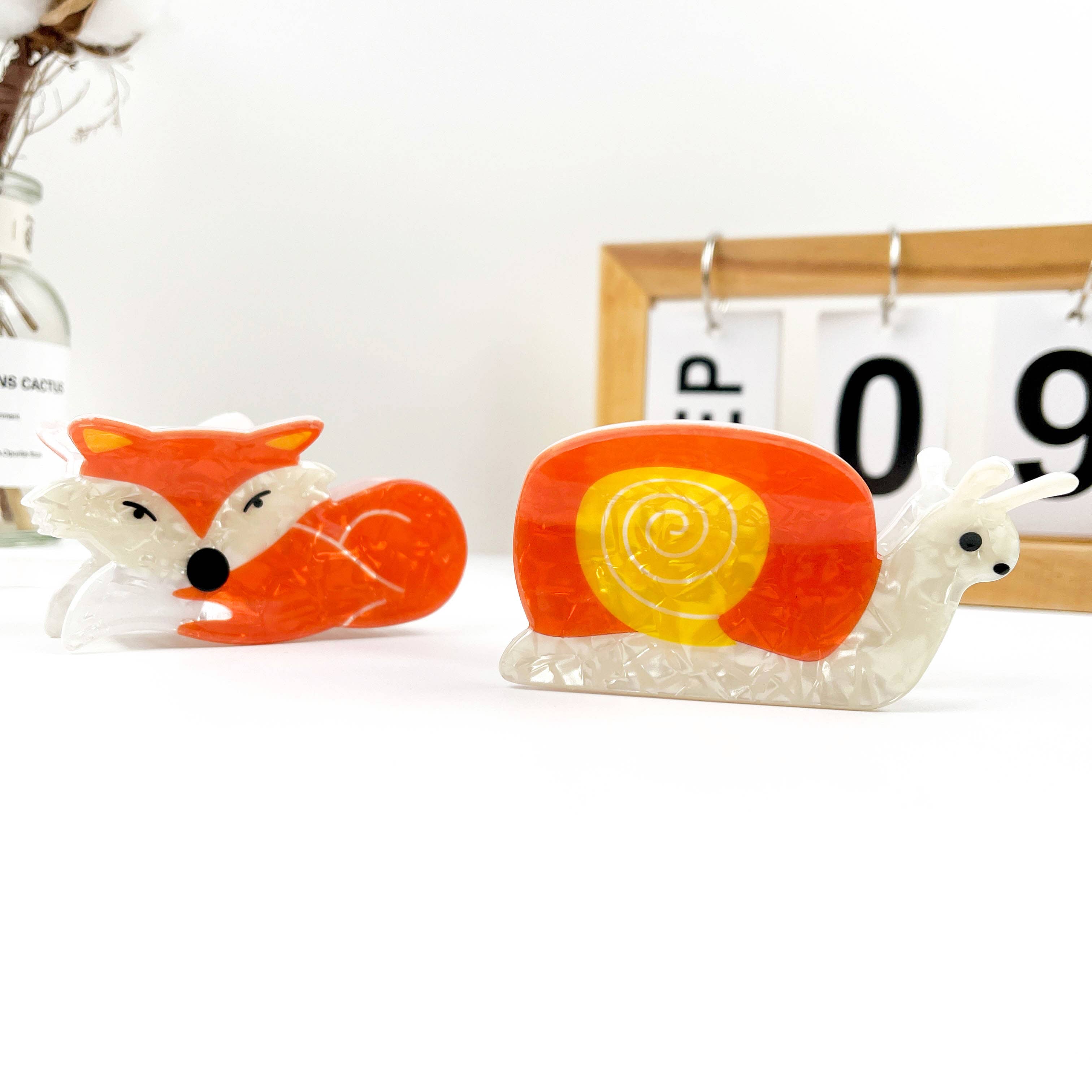 mildstyles - Wholesale Hair Clip - Women's - Snail and Fox PVC Hair Claw Clip2