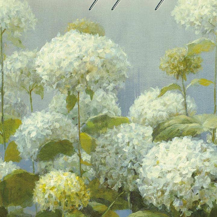 Hydrangeas on Blue - Sympathy Value Card for wholesale by Legacy