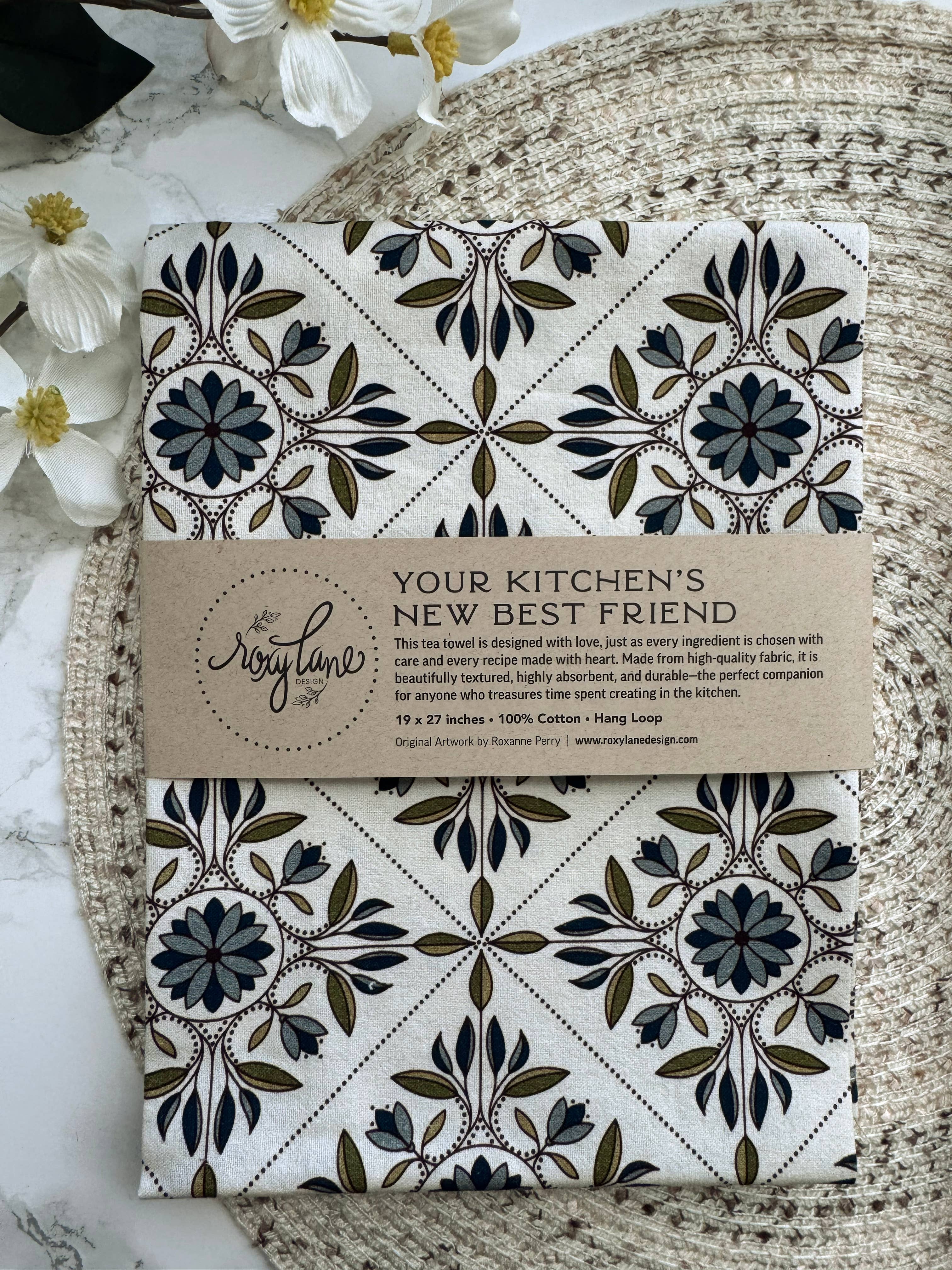 Roxy Lane Design - Wholesale Tea Towel - Tea Towel - Tea Garden Trellis - 19 x 27"3