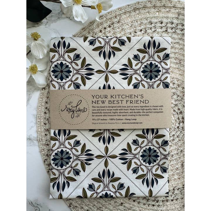 Roxy Lane Design - Wholesale Tea Towel - Tea Towel - Tea Garden Trellis - 19 x 27"3