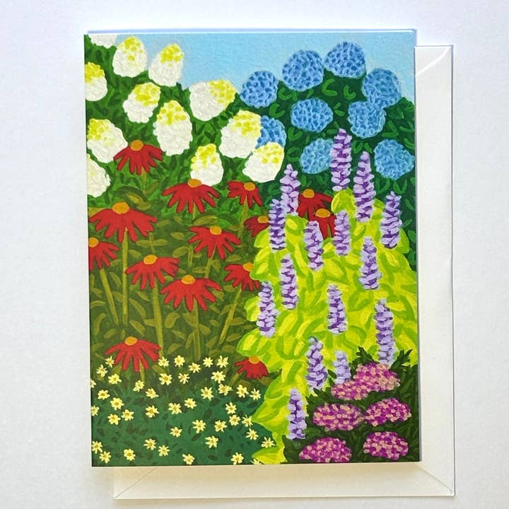 Kelly Fuller – wholesale Kontorsmateriel/Notecard Set – Hydrangea Garden Anteckningskort