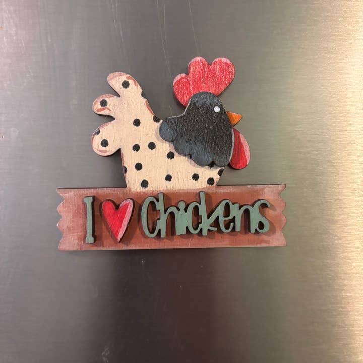 Wood’N Sass - Wholesale Magnet - Chicken Farm Fresh Magnets Eggs Farmhouse Kitchen 3