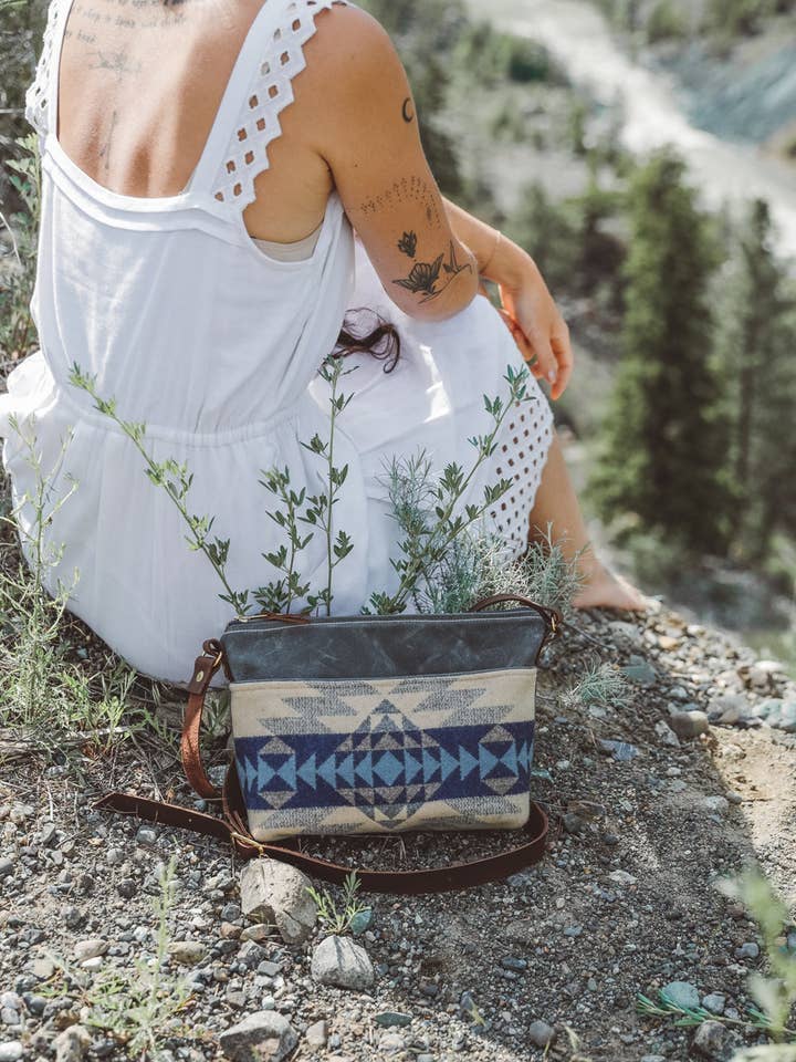 Tofino Crossbody Bag | Canyon Echo Blue for wholesale by Grace Design