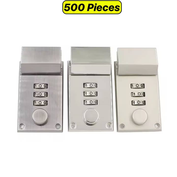Zinc Alloy 3 Digit Combination Lock for Briefcases 62x32mm for wholesale by Radyan Fabrics