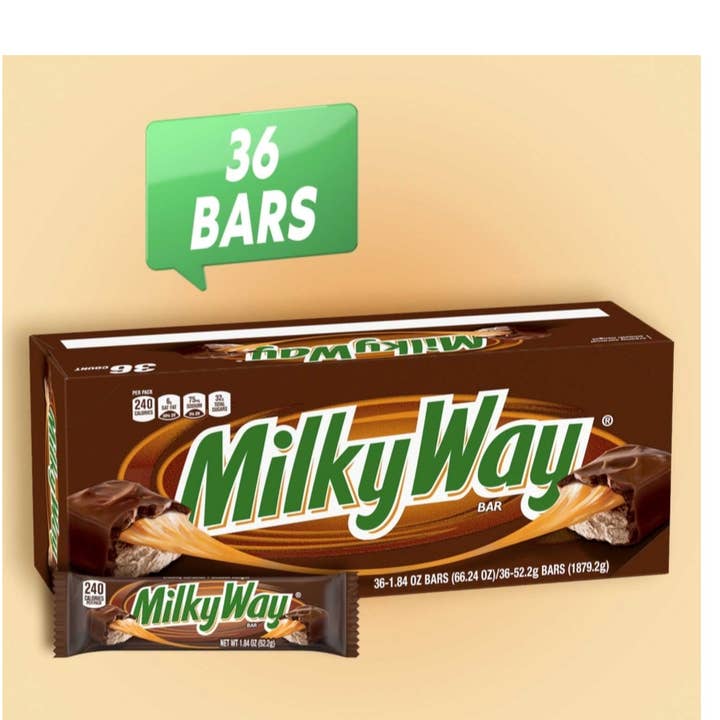 Majestic Wholesale - Wholesale Chocolate - Milky Way Chocolate Bars – 36ct Full-Size Creamy Treats