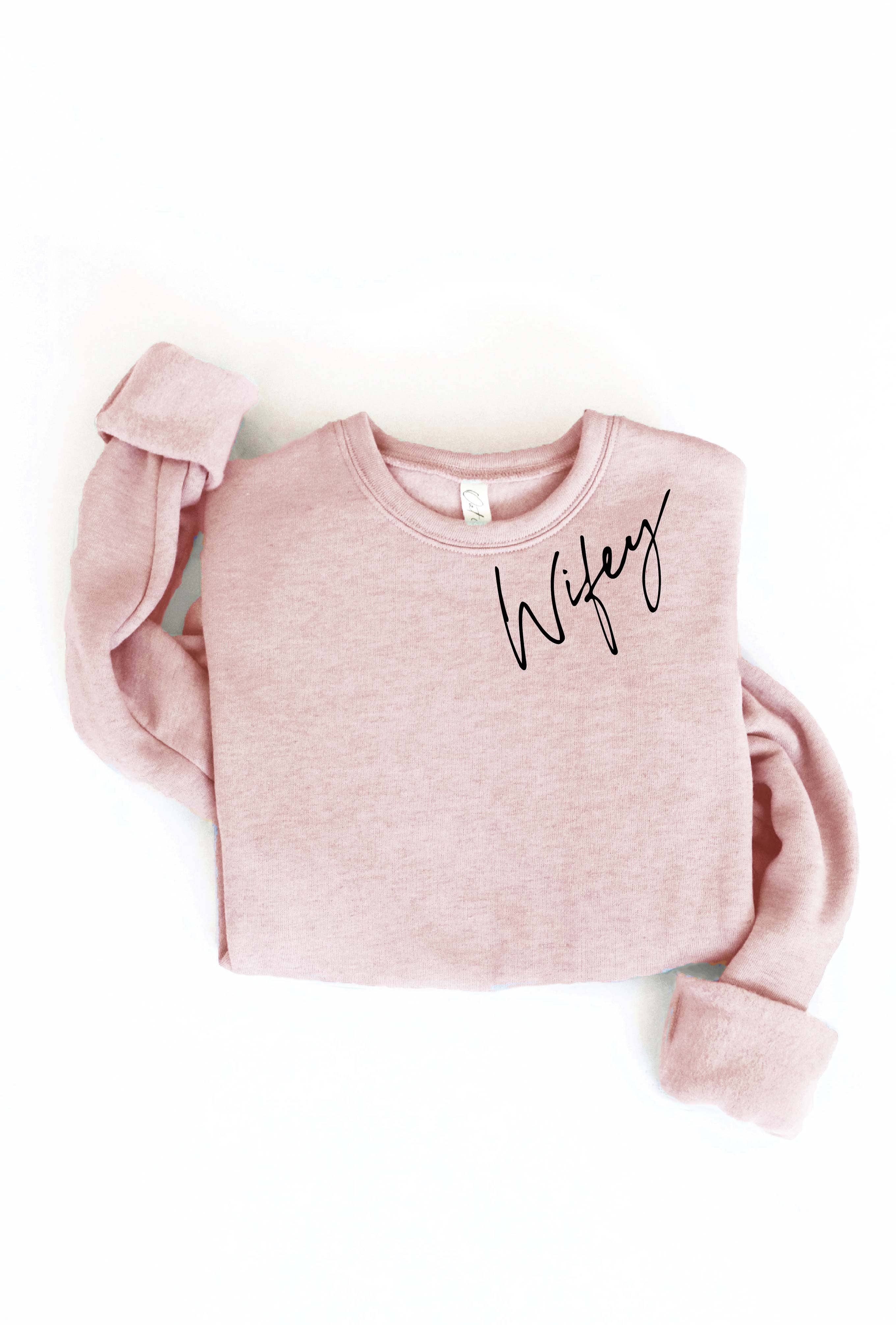 OAT COLLECTIVE – wholesale Graphic sweatshirt – Women’s – WIFEY Graphic Sweatshirt - Relaxed Fit1