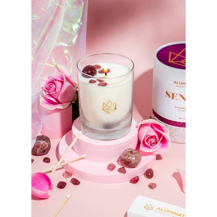 Aluminate Life – wholesale Burkljus – Sensuell eterisk olja kvarts kristall doftljus