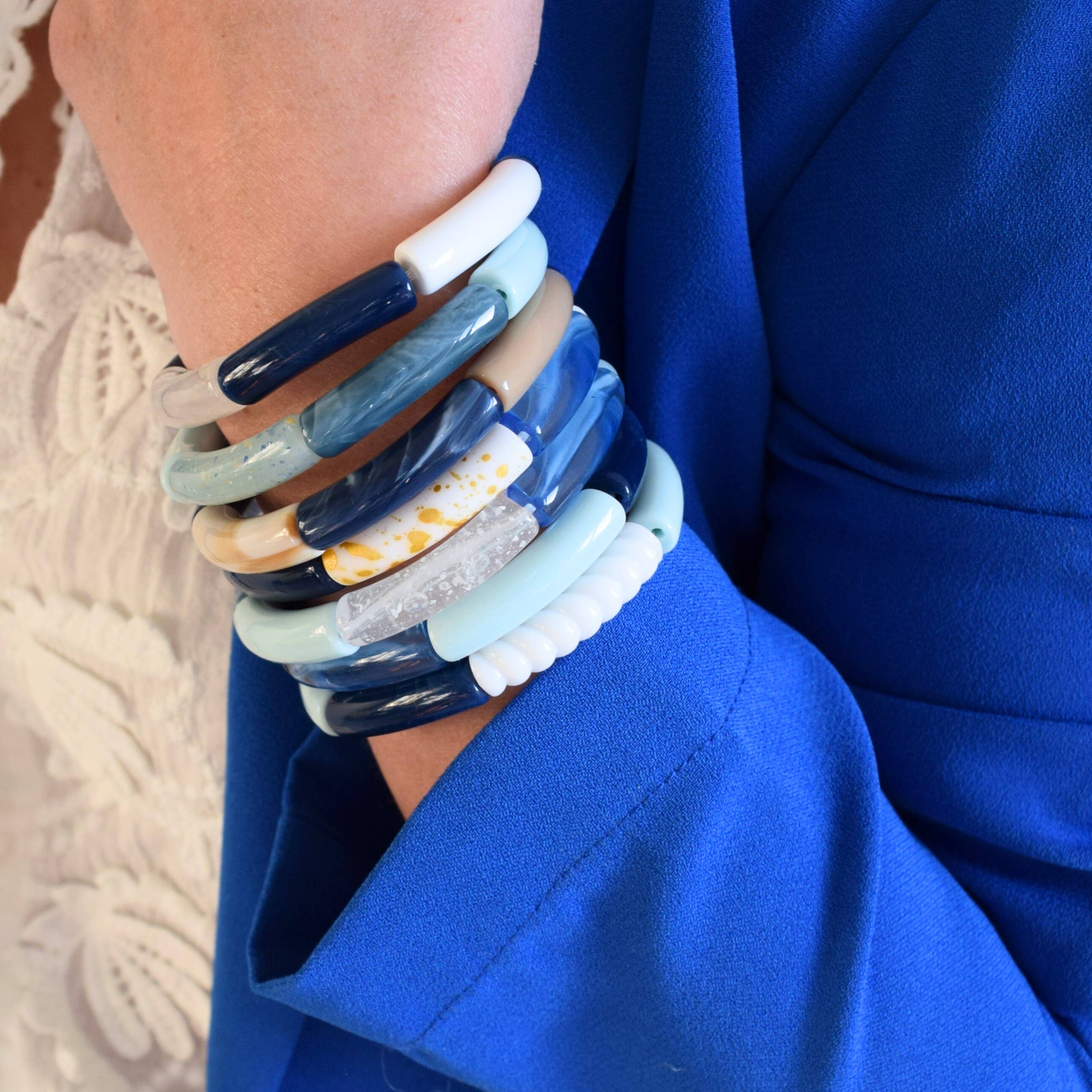 Manacreations – wholesale Pärlarmband – Mörkblåa bangles-armband9