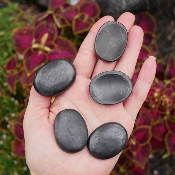 The Healing Sanctuary - Wholesale Spiritual Stone/Crystal - Shungite Worry Stones1