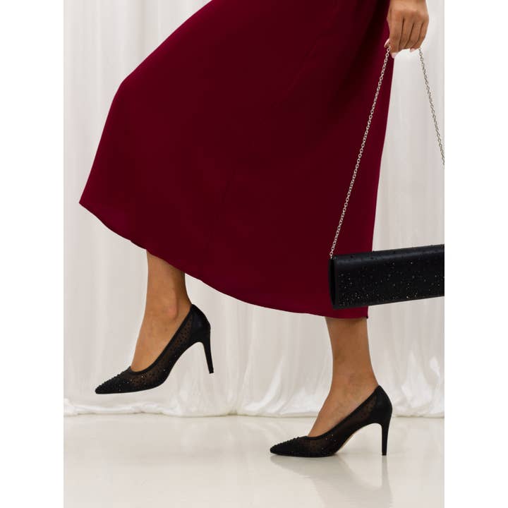 Argo Black Mesh Court para venta al por mayor de Lunar Shoes