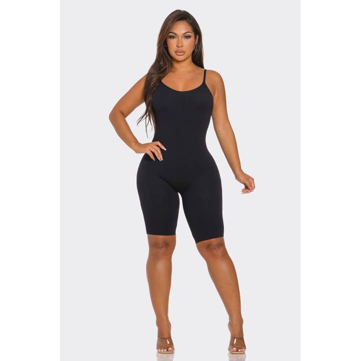 DORCAS - Wholesale Romper - Women's - Basic Seamless Romper Biker Shorts7