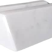 Halterung aus natürlichem weißem Marmor für Tablet und Smartphone – Eleganter und stabiler Tischständer – Handgefertigt in Italien – Kalu Creations für den Großhandel von Kalu Creations